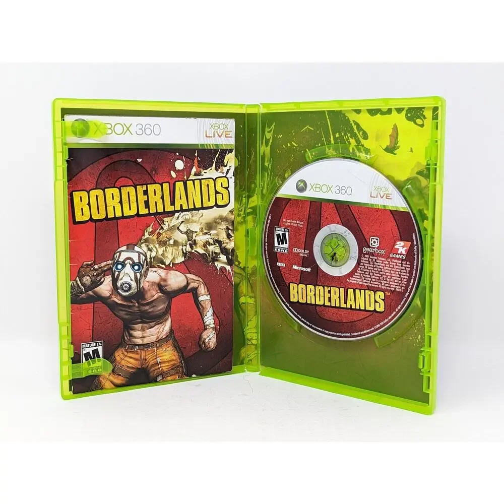 Borderlands Game Microsoft Xbox 360 2009 Complete Manual Tested